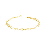 SB10 Silver Bracelet Heart Charm High Fine Jewelry for Women