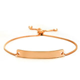 Adjustable Slider Snake Chain Bracelet Bangle Stainless Steel