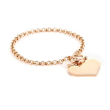 Adjustable Slider Snake Chain Bracelet Bangle Stainless Steel