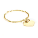 Adjustable Slider Snake Chain Bracelet Bangle Stainless Steel
