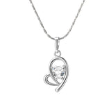SBN1 Flower Necklace Wedding Jewelry Engagement Necklaces for Women