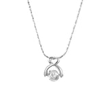 SBN1 Flower Necklace Wedding Jewelry Engagement Necklaces for Women