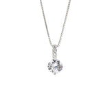 Geometric Zircon Necklace Water Drop Crystal Choker