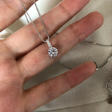 Geometric Zircon Necklace Water Drop Crystal Choker