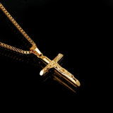 Small Jesus Pendant Necklace Pray Jewelry Stainless Steel