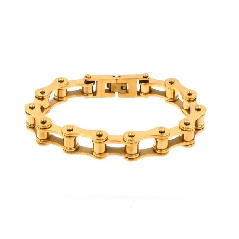 Men's Biker Chain Bracelets 10mm 6mm Link Bangles