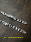 ID Bracelets Biker Motorcycle Chain Bracelets 316L Stainless Steel Jewelry Chain