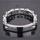 ID Bracelets Biker Motorcycle Chain Bracelets 316L Stainless Steel Jewelry Chain
