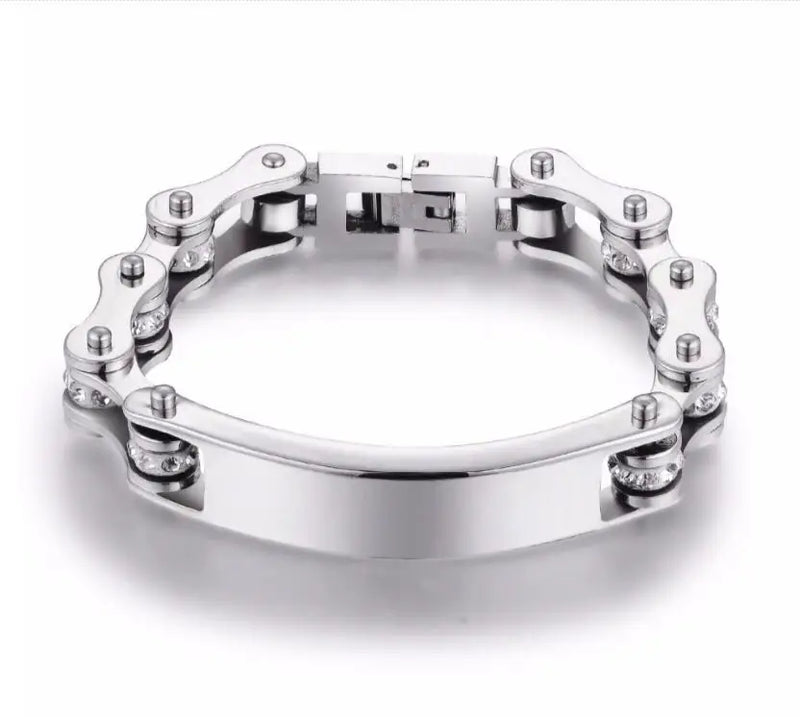 ID Bracelets Biker Motorcycle Chain Bracelets 316L Stainless Steel Jewelry Chain