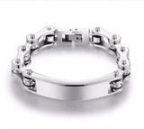ID Bracelets Biker Motorcycle Chain Bracelets 316L Stainless Steel Jewelry Chain