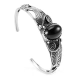 Vintage Women's Stainless Steel Wrist Cuff Bracelet