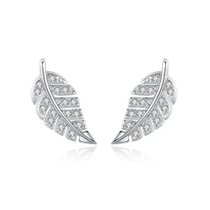 SE1 Leaf Hook Earrings Stud Earrings for Women Ear Jewelry