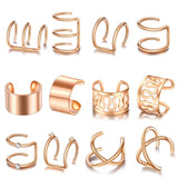 SE11 Steel Distortion Women Hoop Big Earrings Round