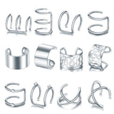 SE11 Steel Distortion Women Hoop Earrings Round