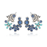Animal Rhinestone Stud Earrings Cartoon Metal Charms Statement Earring