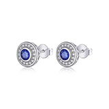 SE13 Round Rhinestone Stud Earrings Jewelry