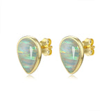SE14 Oval Earrings Silver Clip Earrings For Women Red Purple Stone