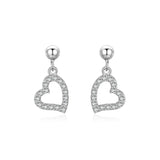SE20 Rhinestone Stud Earrings Clear Stone Wedding Jewelry