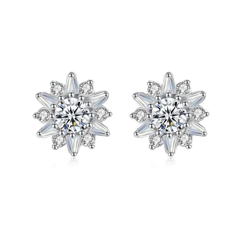 SE21 Amethyst 925 Silver Stud Earrings for Women