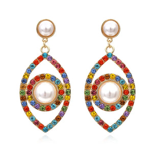 SE8 Round Name Earrings Female Nameplate Earrings Anti-allergy