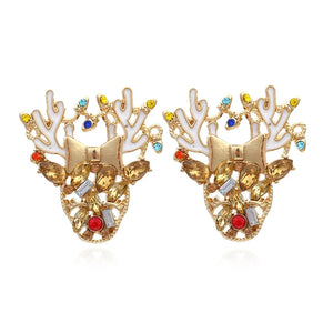 SE8 Round Name Earrings Female Nameplate Earrings Anti-allergy