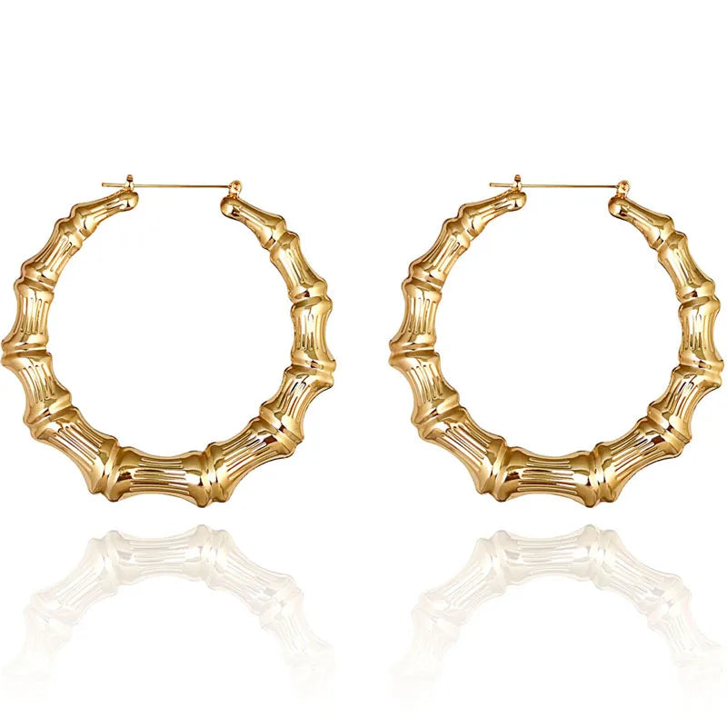 SE9 Silver Rainbow Zircon CZ Big Hoops Circle Earring Round Piercing