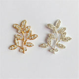 10 PCS Metal Alloy Silver Plated Branch Leaves DIY Jewelry Making