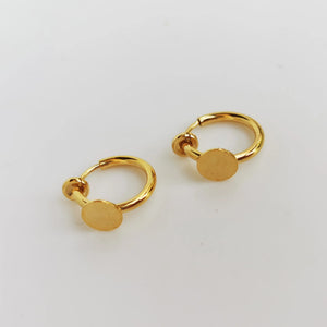 10 PCS 13mm Copper Round Earrings Base for Jewelry Making