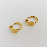 10 PCS 13mm Copper Round Earrings Base for Jewelry Making