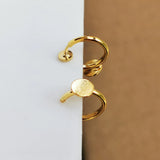 10 PCS 13mm Copper Round Earrings Base for Jewelry Making