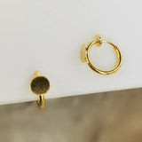 10 PCS 13mm Copper Round Earrings Base for Jewelry Making