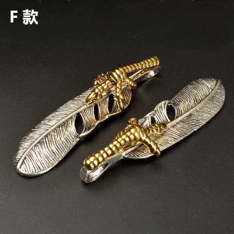 10 PCS Vintage Metal Zinc Alloy Antique Silver Buddha Leaf Pendant Charm