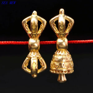 10 Sets Vintage Tibetan Brass Spacer Beads Charms DIY Jewelry Making