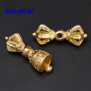 10 Sets Vintage Tibetan Brass Spacer Beads Charms DIY Jewelry Making
