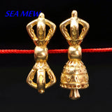 10 Sets Vintage Tibetan Brass Spacer Beads Charms DIY Jewelry Making