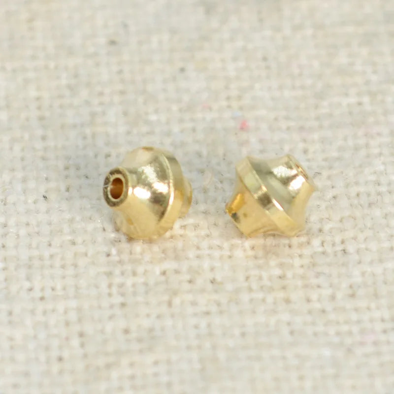 100 PCS Raw Brass Spacer Beads Alloy Loose Beads for DIY Jewelry Making