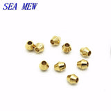 100 PCS Rhombus Brass Spacer Beads for Jewelry Making