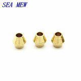 100 PCS Rhombus Brass Spacer Beads for Jewelry Making