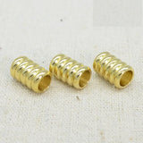 100 PCS Raw Brass Spacer Beads for Jewelry Making