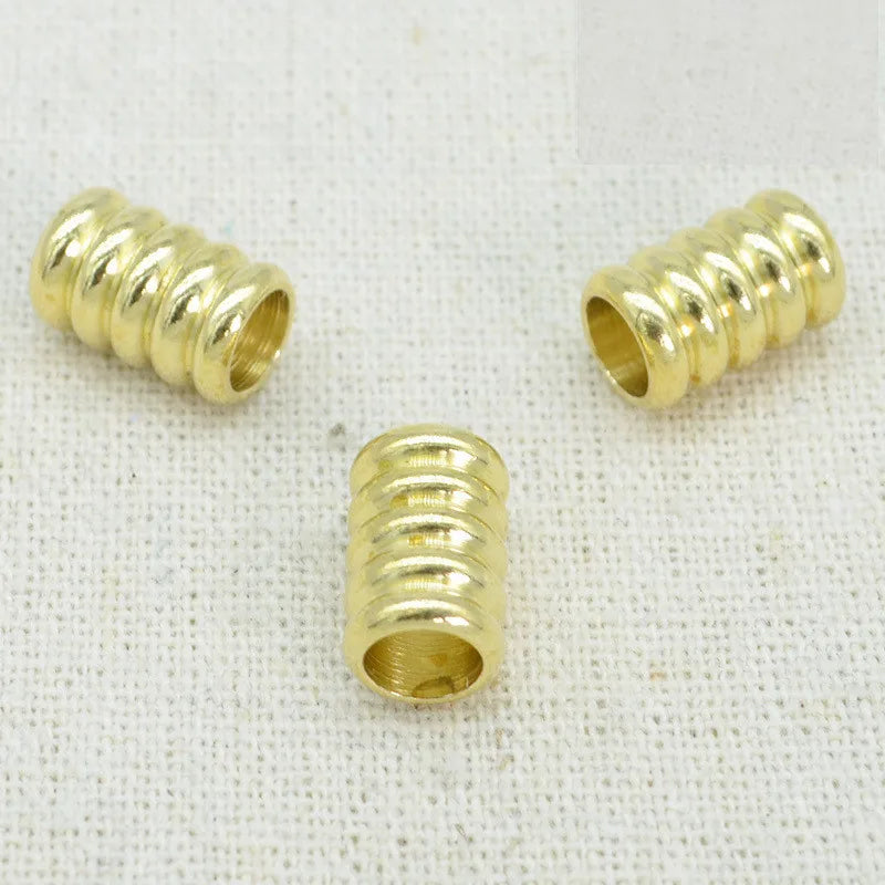 100 PCS Raw Brass Spacer Beads for Jewelry Making