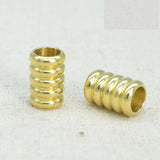 100 PCS Raw Brass Spacer Beads for Jewelry Making