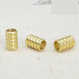 100 PCS Raw Brass Spacer Beads for Jewelry Making