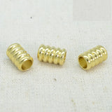 100 PCS Raw Brass Spacer Beads for Jewelry Making