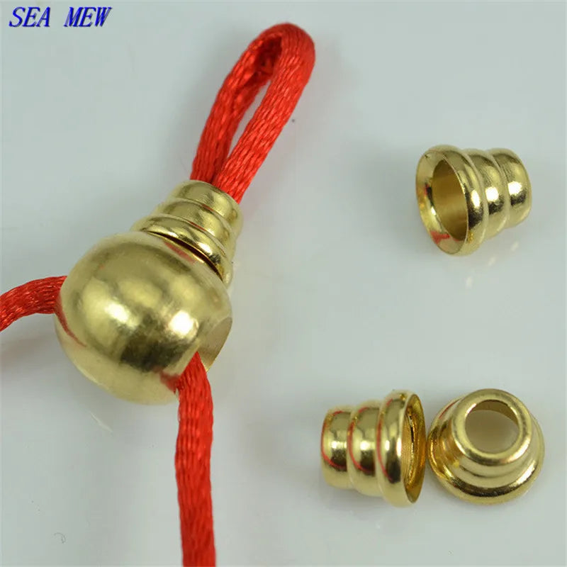 12mm Brass Tee Spacer Bead Buddha Head Loose Beads DIY Jewelry Making