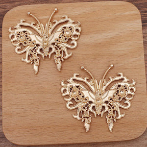 20 PCS Butterfly Palace Bride Headwear Metal Alloy Accessories