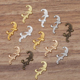 200 PCS 8*17mm Metal Brass Filigree Flowers Slice DIY Jewelry Making