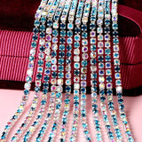 2mm Crystal Sew Metal Claw Rhinestone Chains Art Decoration Mixed