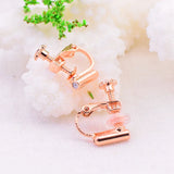 40 PCS Metal Ear Clip Base Setting for Jewelry Making