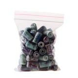 50 PCS Cylinder Porcelain Ceramic DIY Hole Beads Jewelry Making