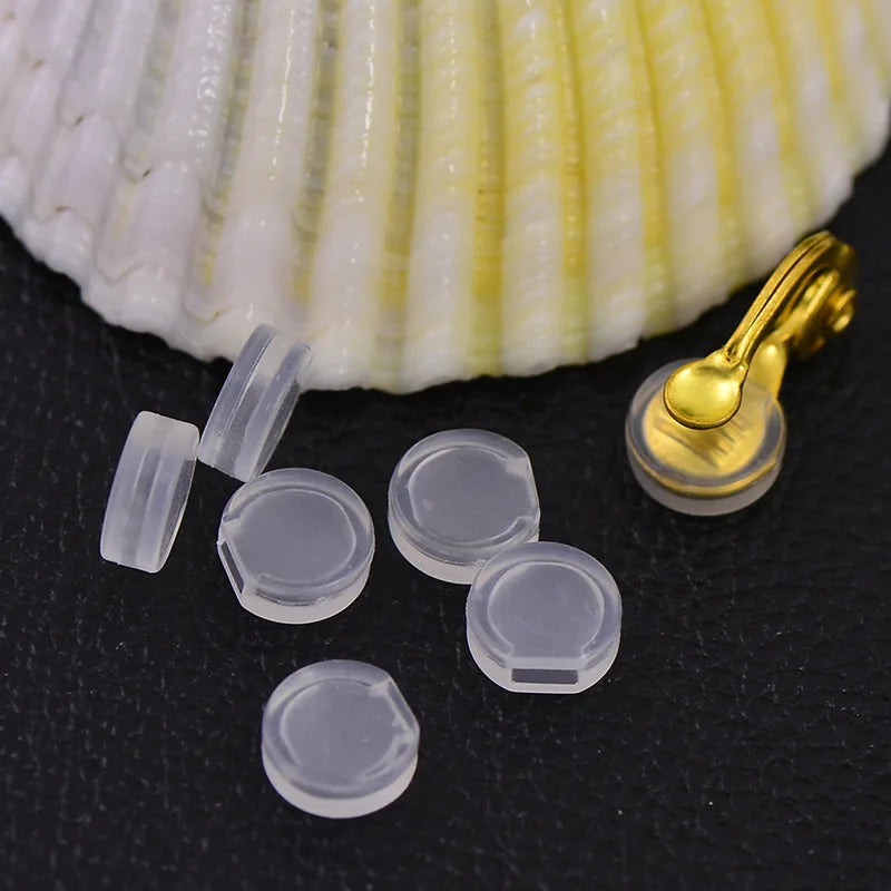 50PCS Gold Ear Clip For Women,Copper Earrings Base Setting